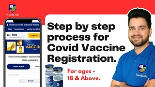 How to register for Covid vaccine 18 years  Corona vaccine registration kaise kare [upl. by Portingale120]