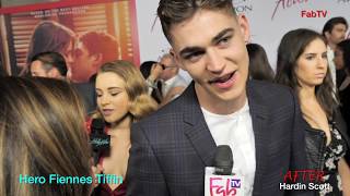 Hero Fiennes Tiffin at the quotAFTERquot premiere [upl. by Upshaw]