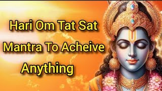 Hari Om Tat Sat Mantra 108 Times  Mantra To Achieve Goals  Moola Mantra [upl. by Rob522]