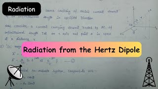 Radiation from the Hertz dipole  Radiation  Radiation from the Hertzian dipole [upl. by Nnylannej]