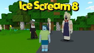 🧊 Survive the Ice Scream 8 Horror Mod in Minecraft PE 😱🔥 [upl. by Petra]