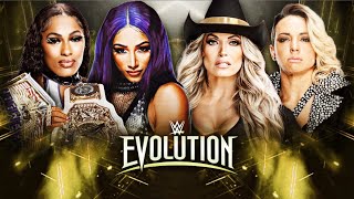 SASHA BANKS amp LASH LEGEND VS TRISH STRATUS amp ZOEY STARK  WWE 2K24  EVOLUTION PPV HIGHLIGHTS [upl. by Ahsilam511]