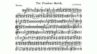 The Picadore March by John Philip Sousa  Drums [upl. by Berkly]