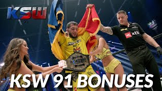 KSW 91 XTB Bonus Winners [upl. by Leahcimnaj]