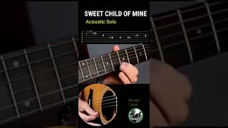 Sweet child of mine Guns N Roses Acoustic Solo [upl. by Julianna]