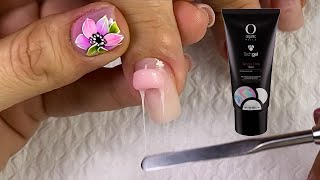 recubrimiento de uñas naturales en polygel trabajo en cliente  como usar el acrygel o techgel [upl. by Gearhart]