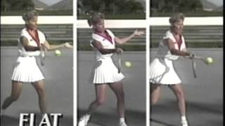 Chris Evert Tennis Tips Basics of Forehand Backhand amp Serve [upl. by Andre]