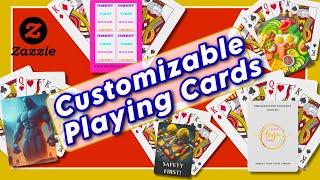 Make Your Own Playing Gard Games On Zazzle For Free  Customizable playingcards zazzle diy [upl. by Hueston]