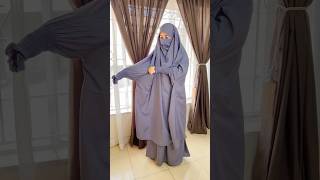 Three Piece Jilbab Tutorial By HubbeMariam jilbab simple easy [upl. by Eilsek]