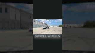 Drifting on swivel wheels dieseltrucks trucks automotive drifting [upl. by Anod]