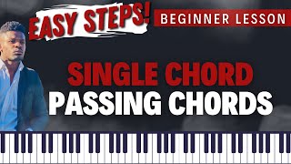 How to Play Passing Chords Single Chord Passings [upl. by Durward486]