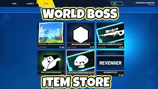 World Boss Item Shop September 30th 2024 World Boss [upl. by Medlin748]