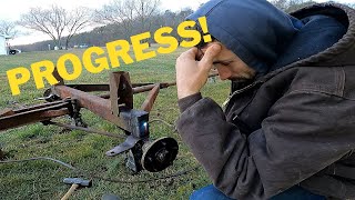 Abandoned Hay Wagon Rebuild pt5  Steering is loose [upl. by Cappella]