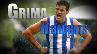 Practice match v Hawthorn 2013  Nathan Grima highlights [upl. by Ahselyt211]