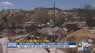 Yarnell Hill Fire tour [upl. by Ssalguod]