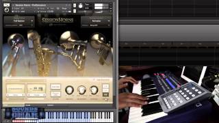 Native Instruments Session Horns review  SoundsAndGear [upl. by Rrats]