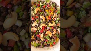 Easy Lentil Salad healthy mediterranean recipe shorts food asmr satisfying youtubeshorts [upl. by Zoi]