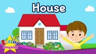 Kids vocabulary  Old House  Parts of the House  English educational video [upl. by Oira]