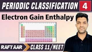 Periodic Classification 04  Electron Gain Enthalpy  Class 11NEET  RAFTAAR [upl. by Ennaegroeg814]