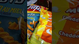 Pringles Mingles amp Fritos Honey BBQ Twists Whats New at Small Town Grocery Store snackshorts [upl. by Seerdi947]