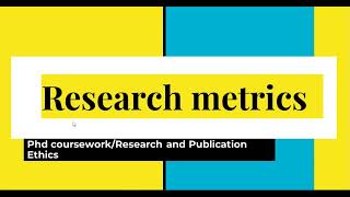 Meaning of Research MetricsTypesDetail Explanation of Impact Factor Calculation Importance [upl. by Ardnekan828]