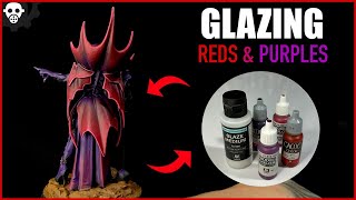 HOW To GLAZE Miniatures  How To Glaze Reds amp Purples [upl. by Yoj402]