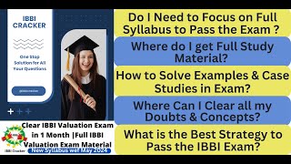 Clear IBBI LampB Valuation Exam in 1 Month  Tips amp Tricks to Clear IBBI Exam May 2024 I IBBI Cracker [upl. by Attaynek291]