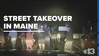 Latenight street takeovers hit 5 southern Maine towns new dashcam footage released [upl. by Henrieta]