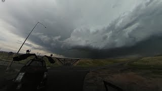 360 degree video of tornado warned supercell SW of Sterling Colorado on May 25 2017 [upl. by Aissela]