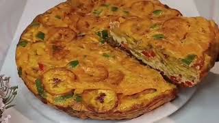 PLANTAIN FRITTATA RECIPE [upl. by Dougald]