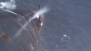 Wow SpaceX Starship reenters Earths atmosphere during 6th flight splashes down [upl. by Trah265]