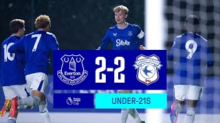 U21 HIGHLIGHTS Everton 22 Cardiff City [upl. by Lanoil]