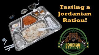 Rare Jordanian 24 Hour MRE Ration mrereview [upl. by Oicnaneb]