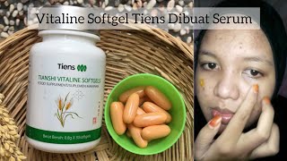 Review Vitaline Softgel Tiens Dibuat Serum Wajah [upl. by Aelaza]