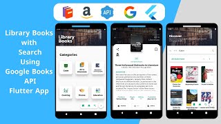 Library Books with Search Using Google Books API Flutter App [upl. by Mahsih362]