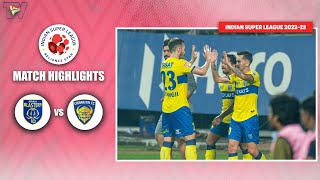 ISL 202223 M92 Highlights Kerala Blasters Vs Chennaiyin FC [upl. by Micro]