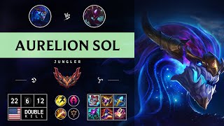 Aurelion Sol Jungle vs KhaZix Legendary  NA Grandmaster Patch 1415 [upl. by Orin]