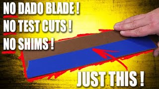 This table saw trick may FINALLY end dado blades [upl. by Lilllie]