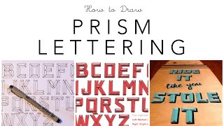 Draw Beveled Prism Hand Lettering [upl. by Intihw]