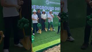 Groundbreaking for underground cabling system in Bacolod philippines [upl. by Auhoj]