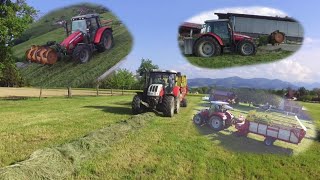 1Schnitt Grassilage 2020 in Österreich  Steyr  Massey Ferguson  Pöttinger  first cut silage [upl. by Alliuqahs]