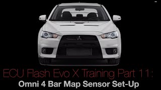 Evo X Ecu Flash Training Course Part 11 Omni 4 bar Map Sensor Setup  Evans Performance Academy [upl. by Particia]