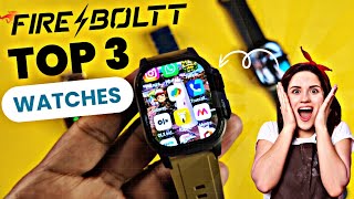 Top 3 Smartwatches • Fireboltt Smartwatch  Android smartwatch  Bt calling Smartwatch  Top 3  New [upl. by Itoyj]