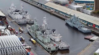 Warships of Standing NATO Maritime Group 1 in Glasgow [upl. by Nicolai]