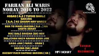 FARHAN ALI WARIS  NEW AND OLD  NOHAYislamicvideo mp3 nohaysportvideoviral pleasesubscribe [upl. by Fillender]