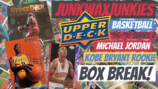 96 97 Upper Deck Series 2 Basketball box break Allen Iverson and Kobe Bryant rookie card hunt [upl. by Ycnay963]