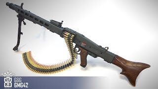 GampG MG42  GMG42 Machinegun Airsoft Review  Deutsch  Eng Sub [upl. by Pegma]