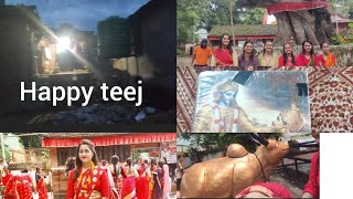 Happy teej to all 2081teej celebration vlog 🙏❣️ [upl. by Casavant]