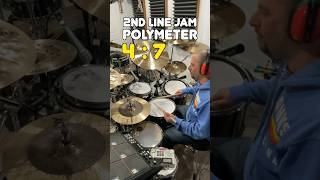 Polymeter 2nd Line on drums [upl. by Yelkao274]