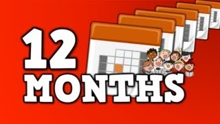 12 MONTHS song for kids about 12 months in a year [upl. by Ditter104]